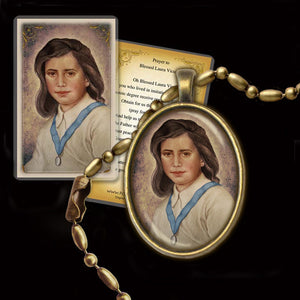 Bl. Laura Vicuna Pendant & Holy Card Gift Set