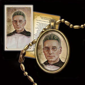 St. Titus Brandsma Pendant & Holy Card Gift Set