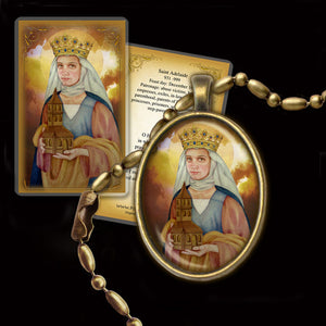 St. Adelaide Pendant & Holy Card Gift Set