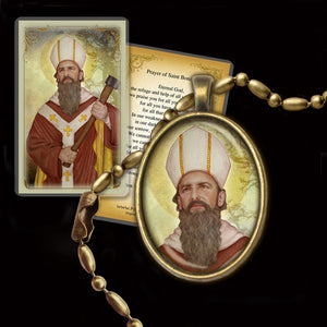 St. Boniface Pendant & Holy Card Gift Set