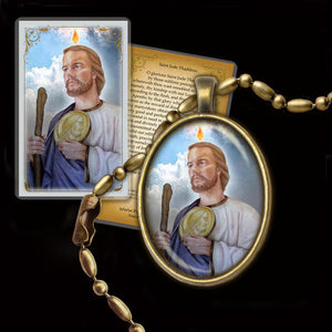 St. Jude Pendant & Holy Card Gift Set