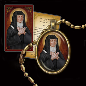 St. Louise de Marillac Pendant & Holy Card Gift Set
