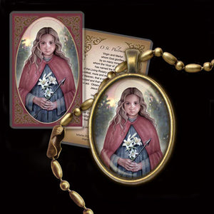 St. Philomena Pendant & Holy Card Gift Set