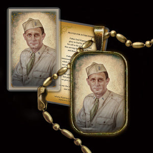 Venerable Fr. Emil Kapaun Pendant & Holy Card Gift Set