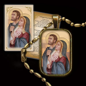 Holy Family (C) Pendant & Holy Card Gift Set