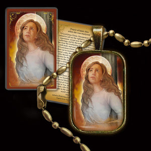 St. Afra Pendant & Holy Card Gift Set