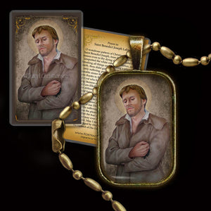 St. Benedict Joseph Labre Pendant & Holy Card Gift Set