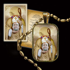 St. Denis Pendant & Holy Card Gift Set