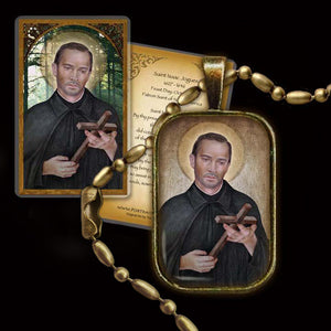 St. Isaac Jogues Pendant & Holy Card Gift Set