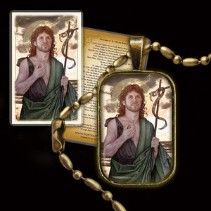 St. John the Baptist Pendant & Holy Card Gift Set