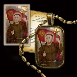 St. John of Capistrano Pendant & Holy Card Gift Set