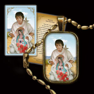 St. Juan Diego Pendant & Holy Card Gift Set