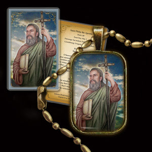 St. Philip the Apostle Pendant & Holy Card Gift Set