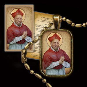 St. Robert Bellarmine Pendant & Holy Card Gift Set