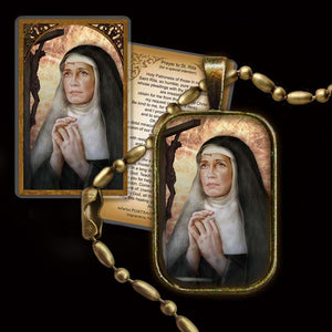 St. Rita of Cascia Pendant & Holy Card Gift Set
