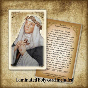 St. Catherine of Siena Pendant & Holy Card Gift Set