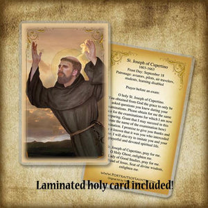 St. Joseph of Cupertino Pendant & Holy Card Gift Set