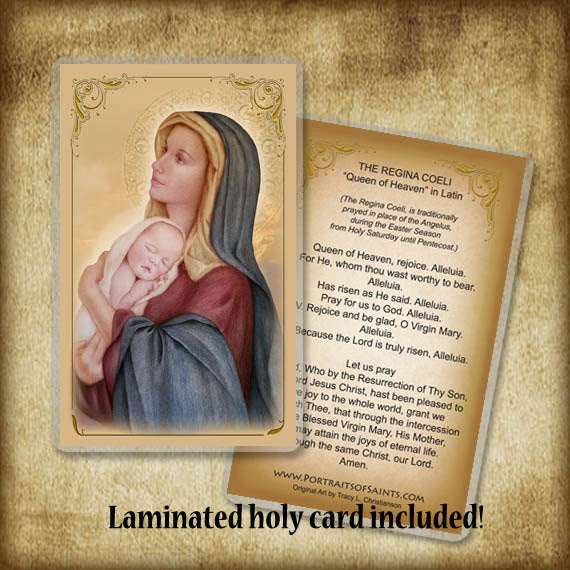 Madonna & Child (E) Pendant & Holy Card Gift Set - Portraits of Saints
