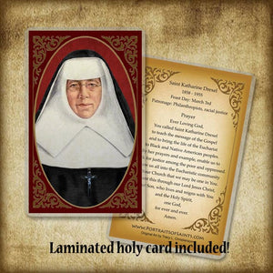 St. Katharine Drexel Pendant & Holy Card Gift Set