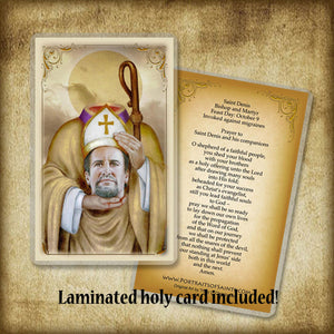 St. Denis Pendant & Holy Card Gift Set