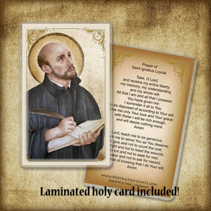 St. Ignatius of Loyola Pendant & Holy Card Gift Set