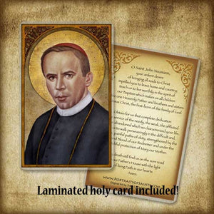 St. John Neumann Pendant & Holy Card Gift Set