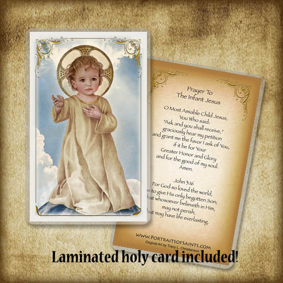 Savior of the World Pendant & Holy Card Gift Set - Portraits of Saints
