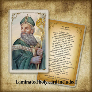 St. Patrick (B) Pendant & Holy Card Gift Set