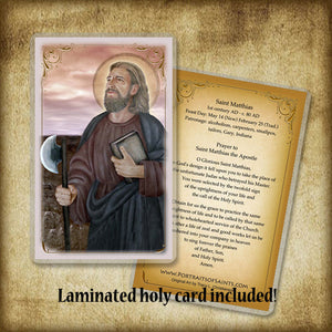 St. Matthias Pendant & Holy Card Gift Set