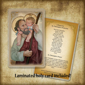 St. Christopher Pendant & Holy Card Gift Set