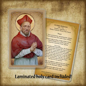 St. Robert Bellarmine Pendant & Holy Card Gift Set