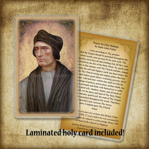 St. John Fisher Pendant & Holy Card Gift Set