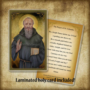 St. Columba Pendant & Holy Card Gift Set