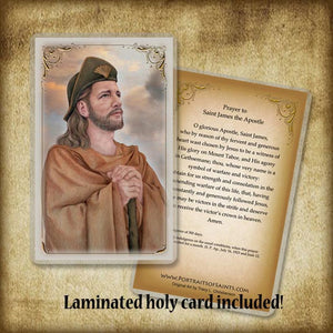 St. James the Greater Pendant & Holy Card Gift Set