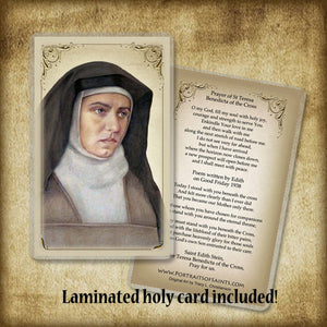 St. Edith Stein (St. Teresa Benedicta of the Cross) Pendant & Holy Card Gift Set