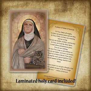 St. Julian of Norwich Pendant & Holy Card Gift Set