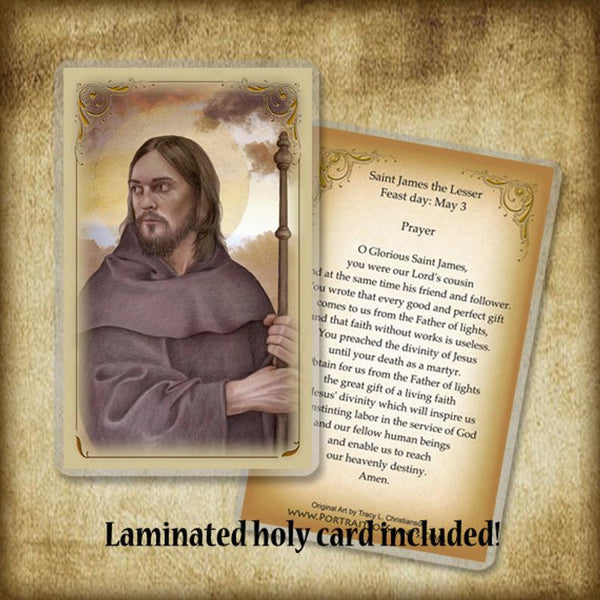 St. James the Less Pendant & Holy Card Gift Set - Portraits of Saints