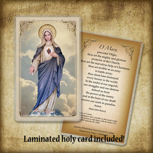 Immaculate Heart (full-length) Pendant & Holy Card Gift Set