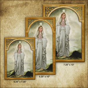 Our Lady, Star of the Sea Plaque & Holy Card Gift Set