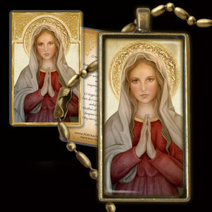 Mary, Mother of God Pendant & Holy Card Gift Set