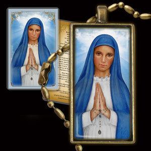 Our Lady of Kibeho Pendant & Holy Card Gift Set