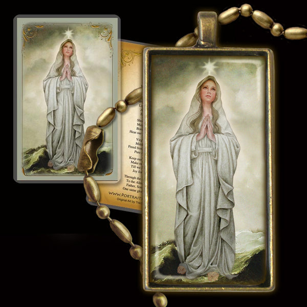Our Lady, Star of the Sea Pendant & Holy Card Gift Set - Portraits of ...
