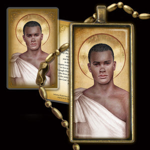 St. Charles Lwanga Pendant & Holy Card Gift Set