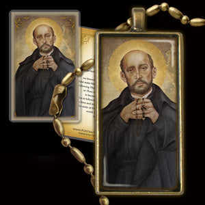 St. Francis Borgia Pendant & Holy Card Gift Set