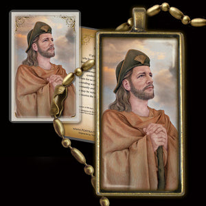 St. James the Greater Pendant & Holy Card Gift Set