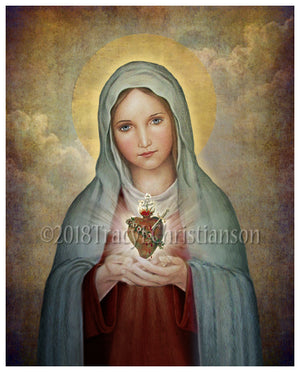 Immaculate Heart of Mary (A) Print