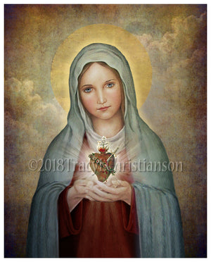 Immaculate Heart of Mary (A) Print