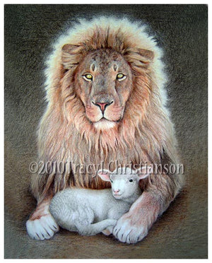 Lion and Lamb Print