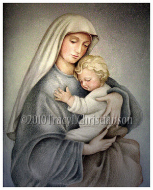 Madonna & Child (C) Print