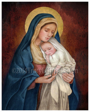 Madonna & Child (H) Print